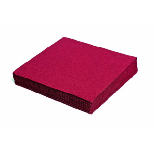 Ubrousky VÍNOVÉ, bordó barva, 3vrstvé, rozměr 40x40cm - GASTRO set 250ks (zn. WIMEX)