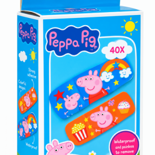 Dětské náplasti Prasátko Peppa Peppa Pig, 40ks (zn. KARSTEN)