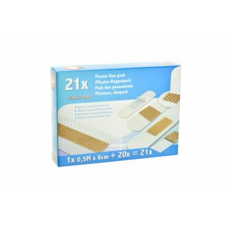 Náplasti z netkané textilie, průhledná, 21ks (zn. ComfortAID)