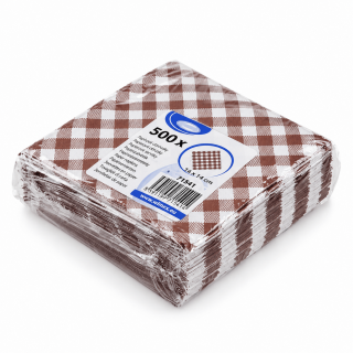 Papírové sáčky KARO např. na hamburgery, rozměr 14×14 cm - set 500ks (zn. WIMEX)