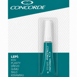 Vteřinové lepidlo CONCORDE, 3g, blistr