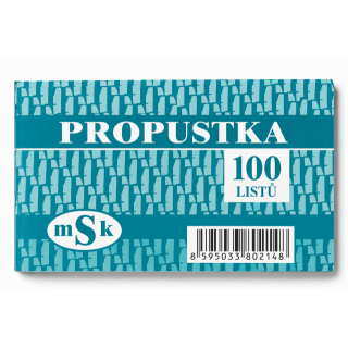 PROPUSTKA k lékaři A7 (214-mSk) 100 listů nepropisovací