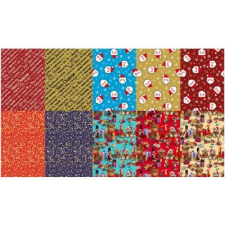 Balicí papír 0,7x2 m Vánoce mix 4