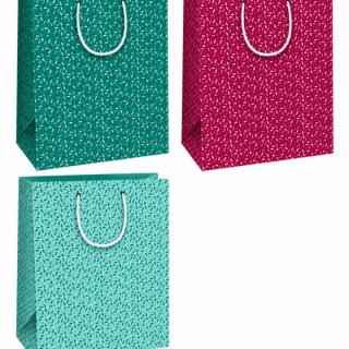 Dárková taška ORNAMENTY, rozměr 26.4x32.7x13.6cm, mix 3 designů (zn. Ditipo)