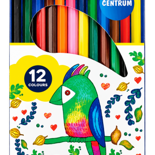 Barevné pastelky ARA - set 12ks (zn. CENTRUM)