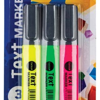 Zvýrazňovač NEONový - set 3ks (zn. CENTRUM)