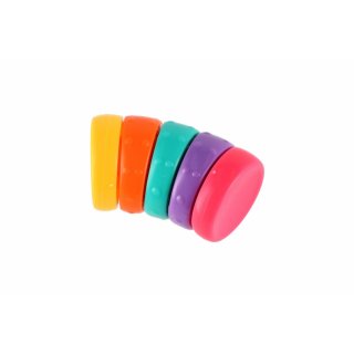 Fidget duhový antistresový, plastový, velikost 5.5cm