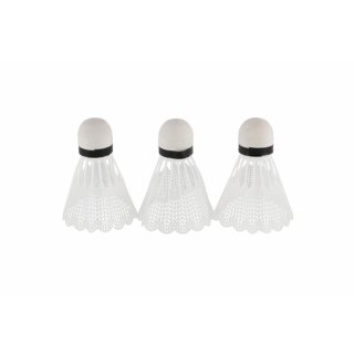 Míčky / košíčky na badminton, bílé - 3ks (zn. Teddies)