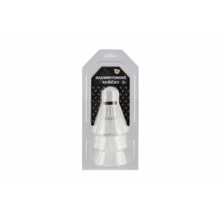 Míčky / košíčky na badminton, bílé - 3ks (zn. Teddies)