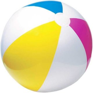 MÍČ nafukovací / plážový GLOSSY, velikost 61cm (zn. INTEX)