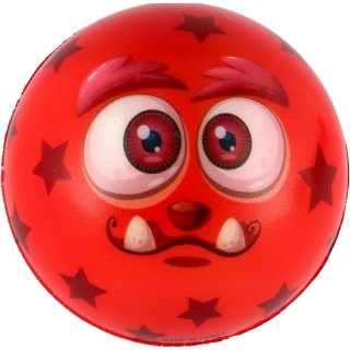 Míček MONSTER PŘÍŠERA, pěnový, velikost 7.5cm, mix 6 barev