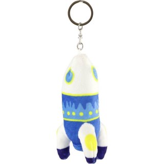 PŘÍVĚSEK raketa, plyšová, velikost 10x5cm (zn. Teddies)