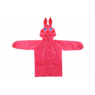 Pláštěnka dětská KRÁLÍK, velikost 110-120cm, růžová (zn. Teddies)