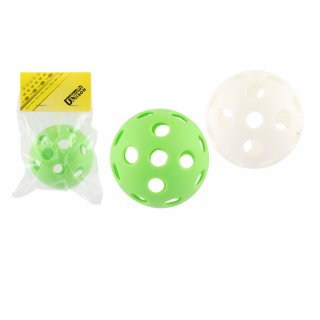 MÍČ florbalový, plastový, průměr 7cm, mix 3 barev