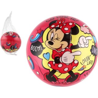 Míč Minnie Mouse, nafouknutý, velikost 23cm, červený