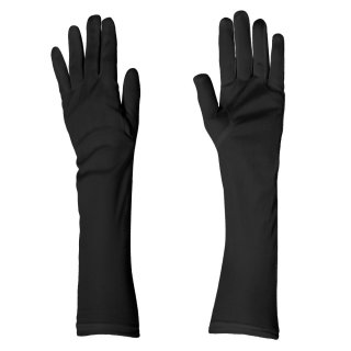Rukavičky dlouhé NICE - černá barva, polyesterové, délka 40cm (zn. BOLAND)