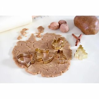 Sada vykrajovátek, vánoční - anděl, sněhulák, stromek, kometa, zvoneček - set 5ks (zn. TORO-baking)