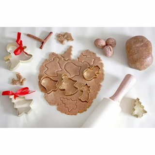 Sada vykrajovátek, vánoční - anděl, sněhulák, stromek, kometa, zvoneček - set 5ks (zn. TORO-baking)