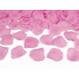 Vystřelovací konfety, růžové, lístky růží, 60 cm (zn. PartyDeco)