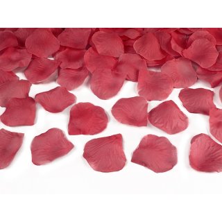 Vystřelovací konfety, rudé, lístky růží, 60 cm