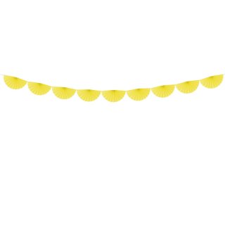 Girlanda, rozety 30 cm, žlutá (zn. PartyDeco)