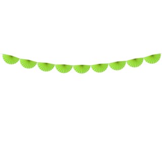Girlanda, rozety 30 cm, zelená (zn. PartyDeco)