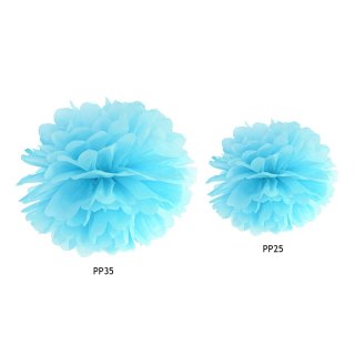 Pompom, světle modrá, 25 cm (zn. PartyDeco)