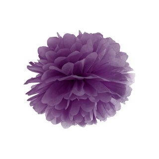 Pompom, fialová, 35 cm (zn. PartyDeco)