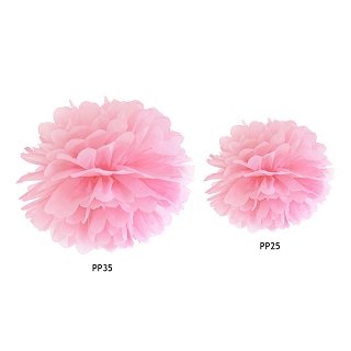 Pompom, světle růžová, 25 cm (zn. PartyDeco)