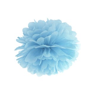 Pompom, světle mlhavá modrá, 35 cm