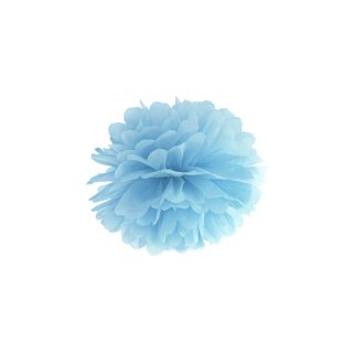 Pompom, světle mlhavá modrá, 25 cm (zn. PartyDeco)
