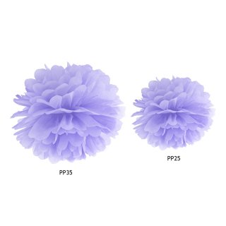 Pompom, světlá lila, 25 cm (zn. PartyDeco)