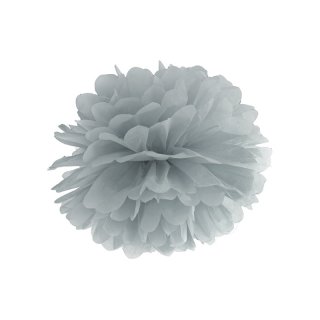 Pompom, šedá, 35 cm (zn. PartyDeco)