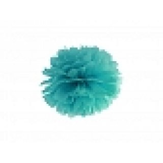 Pompom, tyrkysová, 25 cm (zn. PartyDeco)
