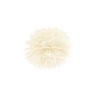 Pompom, krémová, 25 cm (zn. PartyDeco)