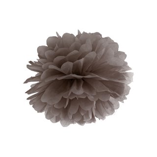 Pompom, hnědá, 35 cm