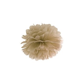 Pompom, karamel, 25 cm (zn. PartyDeco)