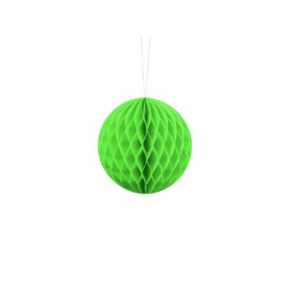 Papírová dekorace, světle zelená, koule, 10 cm