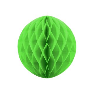 Papírová dekorace, světle zelená, koule, 40 cm (zn. PartyDeco)