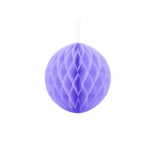 Papírová dekorace, lila, koule, 20 cm (zn. PartyDeco)