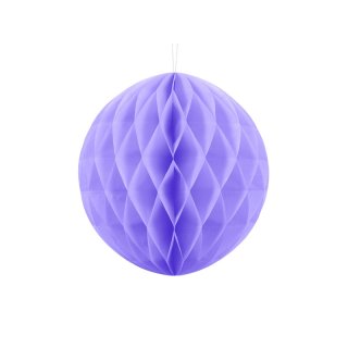 Papírová dekorace, lila, koule, 30 cm (zn. PartyDeco)