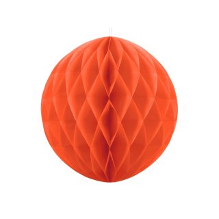 Papírová dekorace, oranžová, koule, 40 cm