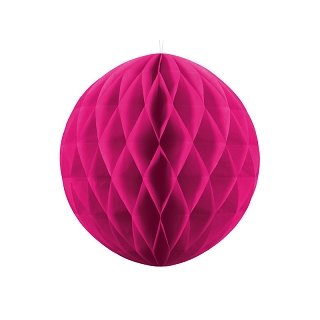 Papírová dekorace, tmavě fialová, koule, 40 cm (zn. PartyDeco)