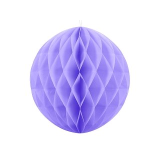 Papírová dekorace, lila, koule, 40 cm (zn. PartyDeco)