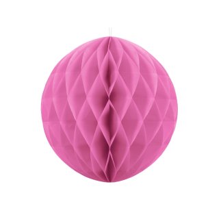 Papírová dekorace, růžová, koule, 40 cm (zn. PartyDeco)