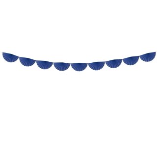 Girlanda, rozety 30 cm, námořnická modrá (zn. PartyDeco)