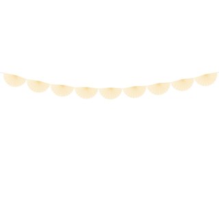Girlanda, rozety 30 cm, krémová (zn. PartyDeco)