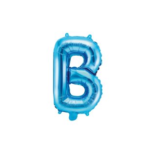 Fóliový balonek, písmeno B, modrý (zn. PartyDeco)