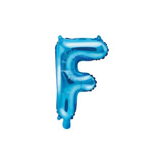 Foliový balonek, písmeno "F", modrý