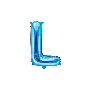 Foliový balonek, písmeno "L", modrý